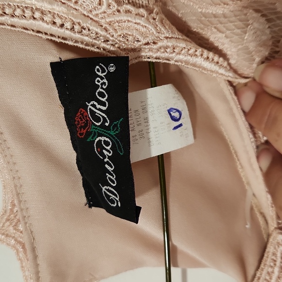 Dusty rose size 10 drop waist lace and ruffle dress - Picture 3 of 3